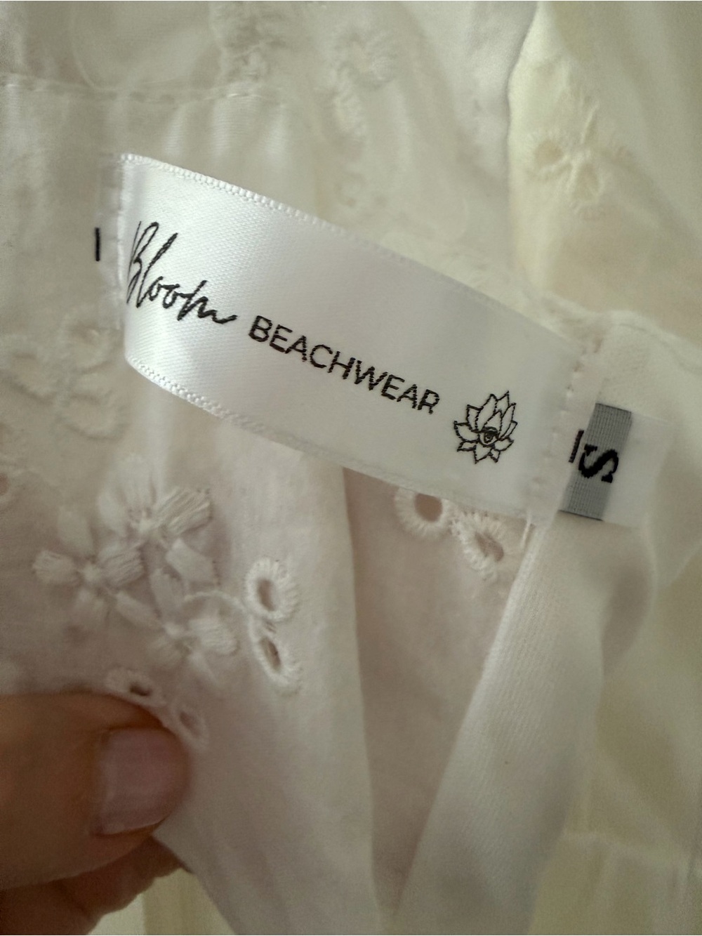 bloom White Eyelet Ruffle Mini Dress - Picture 4 of 4